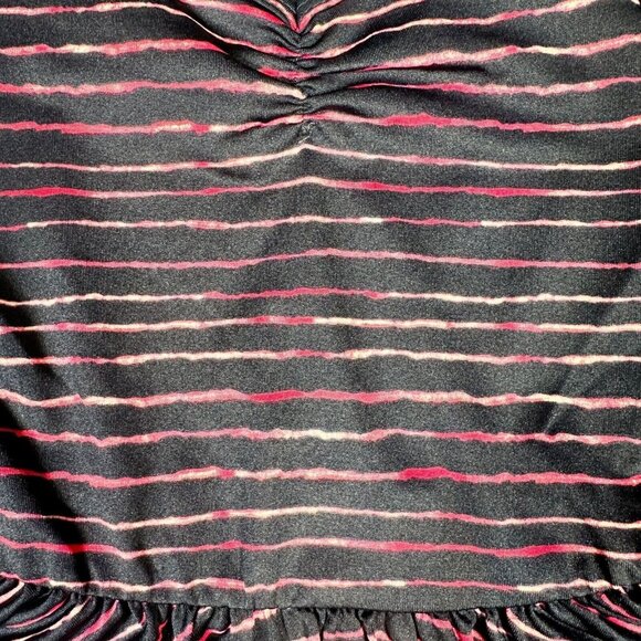 Dot Dot Smile Striped Black Pink Red Ballet Dress Crisscross Back Girls 2T READ - Picture 3 of 9